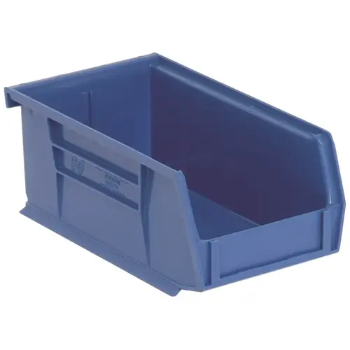QUANTUM STORAGE SYSTEMS RQUS220BL-UPC QUS220 Series Small Ultra Stack and Hang Storage Bin, 10 lb Capacity, 7-3/8 in L Blue