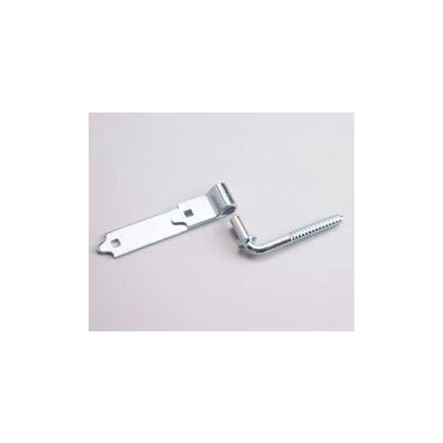 Onward 931XB Hook with Strap Hinge, 4.19 mm Thick Leaf, Steel, Zinc, Removable Pin, Screw Mounting, 100 lb