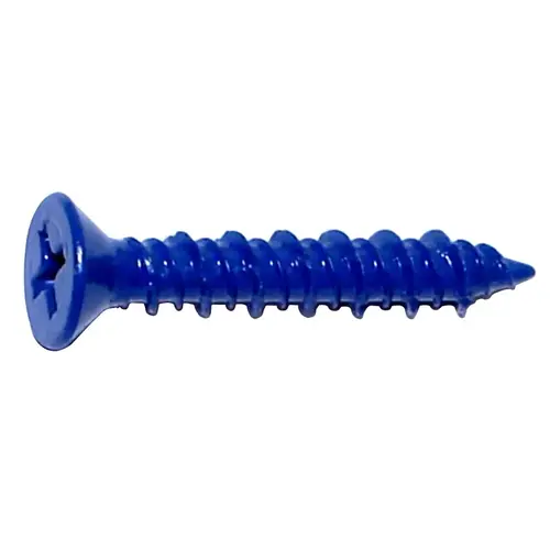 09273 Masonry Screw, 1-1/4 in L, Steel Blue Ruspert - pack of 100