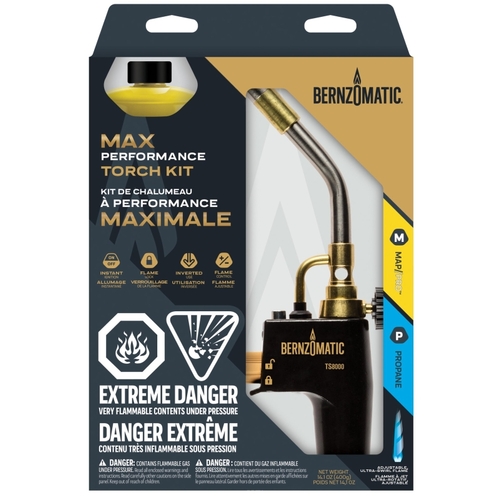 BernzOmatic TS8000KC CAN-XCP3 Torch Kit, Aluminum - pack of 3