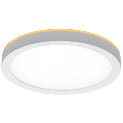 LowPro Series Ceiling Light with Nightlight, 120 V, 12 W, Integrated LED Lamp, 800 Lumens, White Fixture