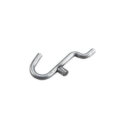 Curved Hook, Metal, Zinc