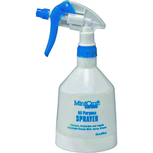 Spray Bottle, Adjustable Nozzle, PE, White