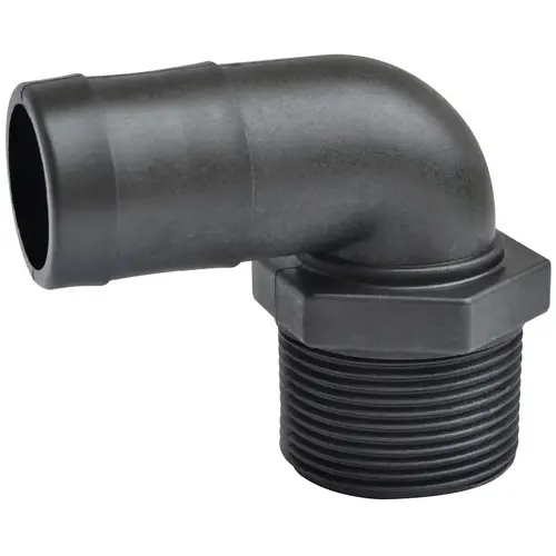 EL300HD Heavy-Duty Elbow, 90 deg Angle, 3 x 3 in, MNPT x Barb