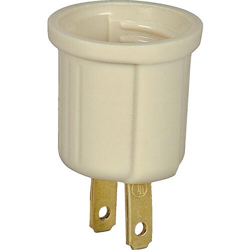 Eaton 738V-BOX Outlet Adapter, 660 W, 1-Outlet, Thermoplastic, Ivory