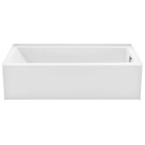 Jaxi 6030 Series Bathtub, 49 gal Capacity, 60 in L, 31-1/2 in W, 17-1/2 in H, Alcove Installation White