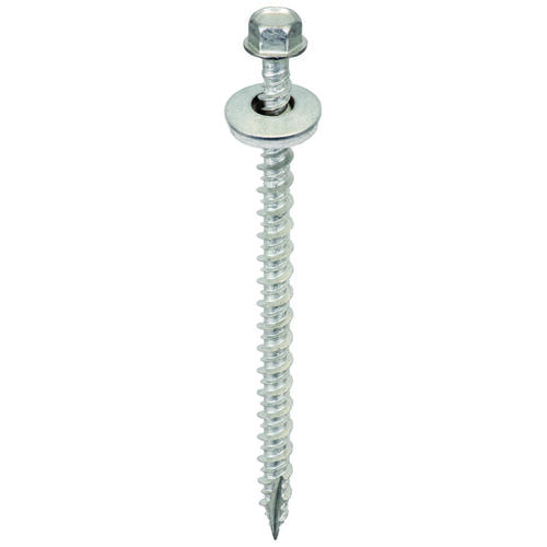 Screw, #9 Thread, High-Low, Twin Lead Thread, Hex Drive, Self-Tapping, Type 17 Point