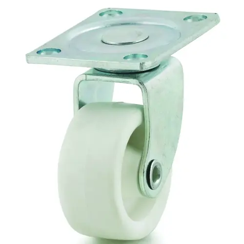 DH CASTERS C-R125POZ C-R125P0Z Swivel Caster, 1-1/4 in Dia Wheel, 9/16 in W Wheel, Plastic Wheel, 45 lb