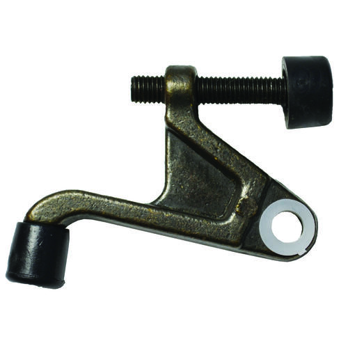 Heavy-Duty Hinge Pin Door Stop, 2-3/4 in Projection, Die-Cast Zinc & Plastic, Venetian Bronze