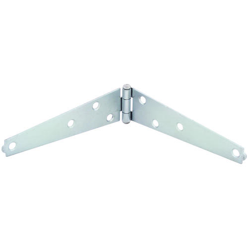 Strap Hinge, 1.2 mm Thick Leaf, Steel, 180 Range of Motion, Screw Mount Mounting Zinc Plated