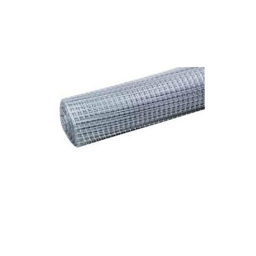 Chicken Wire Mesh, 50 ft L, 4 ft W, 1/2 x 1/2 in Mesh, Plastic, Silver