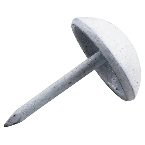 Upholstery Nail, Metal/Steel, Round Head White - pack of 25