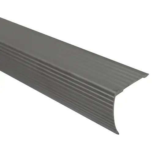 Stair Edging, 36 in L, Aluminum, Satin Silver