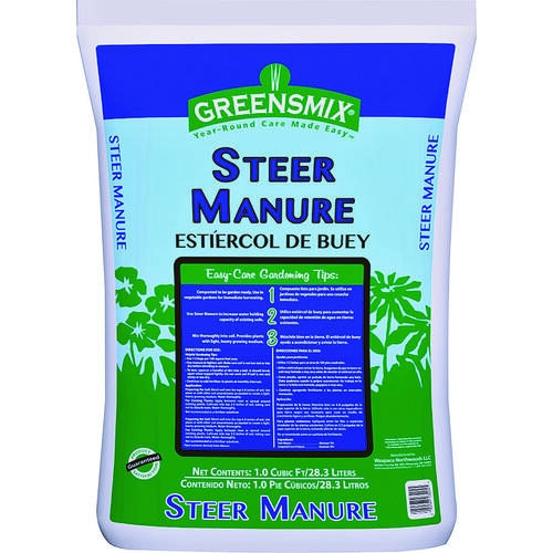Greensmix WGM13204 Steer Manure, 1 cu-ft