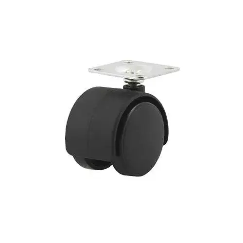 DH CASTERS C-T20P1BK Swivel Caster, 2 in Dia Wheel, Plastic Wheel, Black, 85 lb