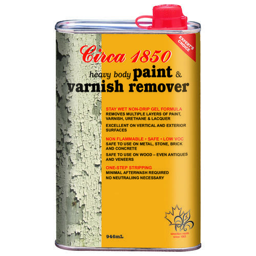 Circa 1850 180601 Paint and Varnish Remover, Liquid, Clear/White, 1 qt