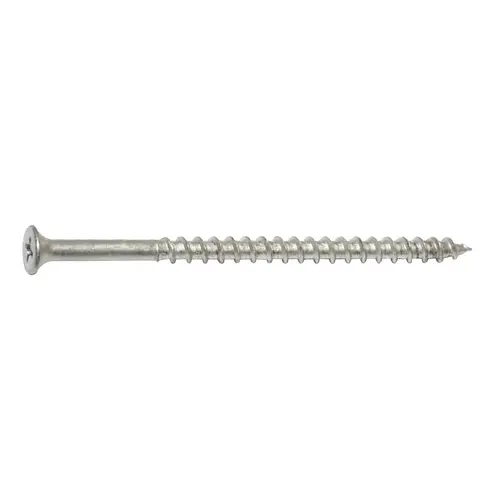 08163 Deck Screw, 10-8 Thread, 3-1/2 in L, Coarse Thread, Bugle Head, Phillips Drive, Steel, Dacrotized - pack of 53