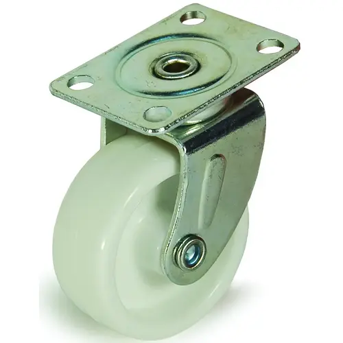 C-R158P0Z Swivel Caster, 1-5/8 in Dia Wheel, 5/8 in W Wheel, Plastic Wheel, 65 lb