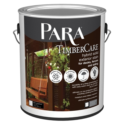 PARA PR0042105-16 Timbercare 2100 Exterior Hybrid Wood Stain, Flat, Satin, Neutral, Liquid