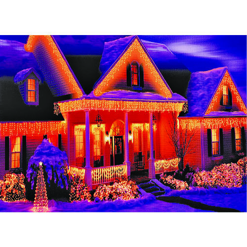 Hometown Holidays 2652-22/U04Z008C Icicle Light Set, 2.5 V, 300-Lamp, Clear Light, 21 ft L - pack of 12