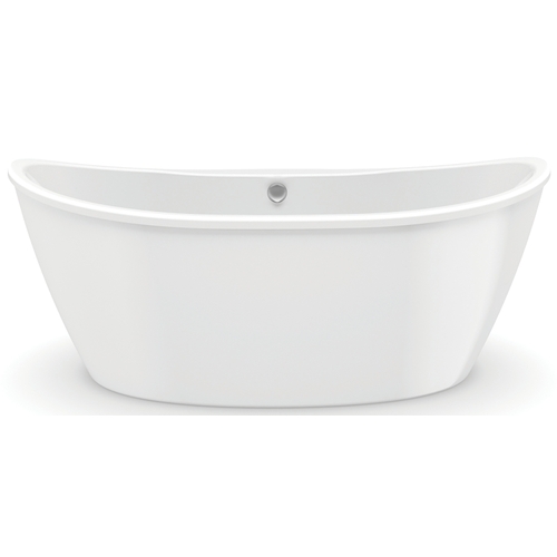 MAAX 106193-000-002 Delsia 6636 Series Bathtub, 59 gal Capacity, 66 in L, 36 in W, 26-5/8 in H, Acrylic, White, Oval