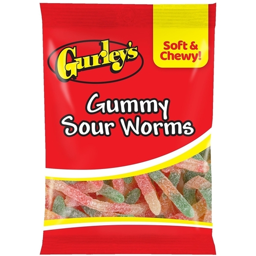 GUMMY SOUR WORMS GURLEYS 5OZ