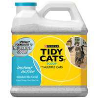 Tidy Cats 7023011716 Instant Action Cat Litter, 14 lb Capacity, Gray/Tan, Granular Jug