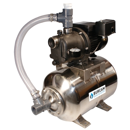Jet Pump, 8.4, 4.2 A, 115/230 V, 0.75 hp, 25 ft Max Head, 16.4 gpm, Stainless Steel