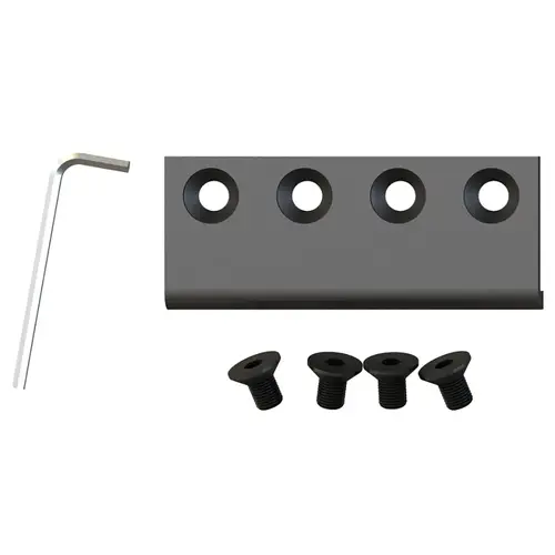 Connector Plate for Biparting Doors Black