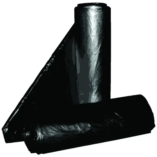 ALUF PLASTICS RL-2423H RL Can Liner, 7 to 10 gal Capacity, Repro Blend, Black - pack of 500