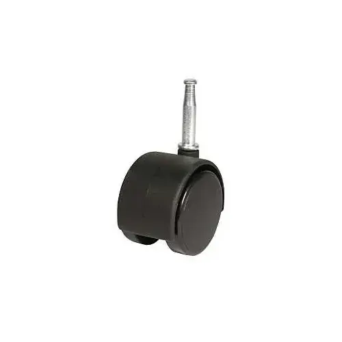 DH CASTERS C-T15S1BK Swivel Caster, 1-1/2 in Dia Wheel, Plastic Wheel, Black, 70 lb