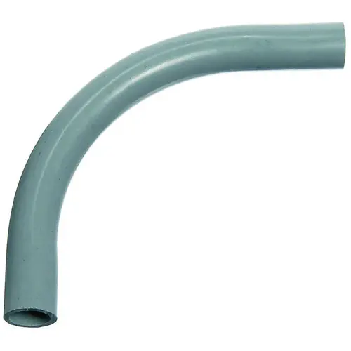 Conduit Elbow, 90 deg Angle, 2-1/2 in, PVC, Gray
