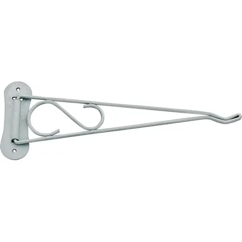 Landscapers Select GB0213L Swivel Plant Bracket, 10-3/8 L, Steel, White, Wall Mount Mounting