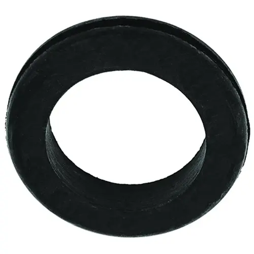 Grommet, Rubber, Black, 3/8 in Thick Panel