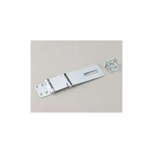 Hinge Hasp, 157.88 mm L, 38.08 mm W, Steel, Zinc