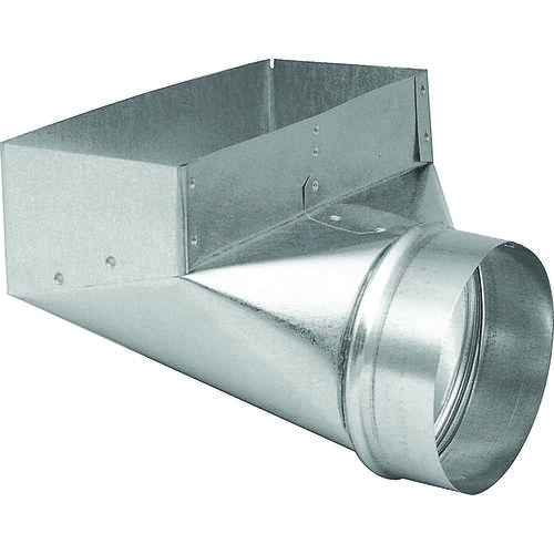 Angle Boot, 3 in L, 10 in W, 5 in H, 90 deg Angle, Steel, Galvanized