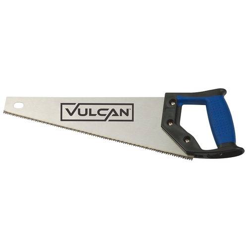 Vulcan JL-K11741 Handsaw, 14 in L Blade, 7 TPI TPI, Steel Blade, Soft Grip Handle, Plastic Handle