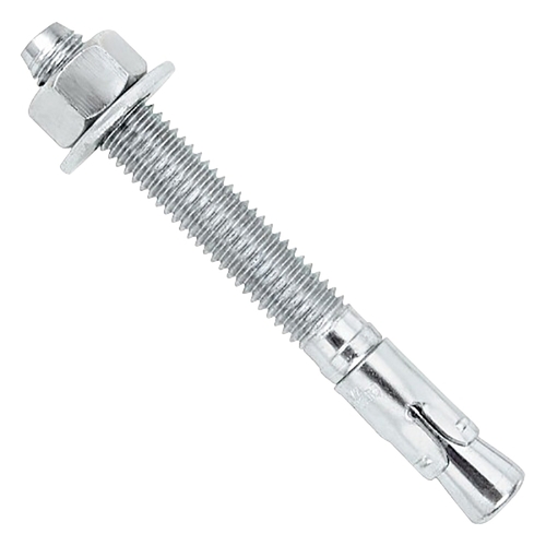Power-Stud 7433SD1 Wedge Anchor, 5/8 in Dia, 5 in OAL, Carbon Steel, Zinc - pack of 25