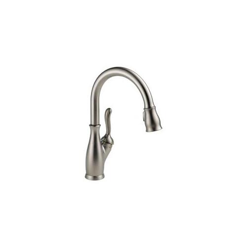 Leland Series Kitchen Faucet, 1.8 gpm, 1-Faucet Handle, 1-Faucet Hole, Stainless, Deck Mounting