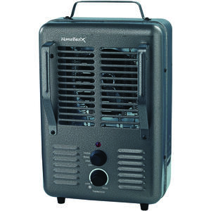 PowerZone BNS-15U3 Deluxe Portable Utility Heater, 12.5 A, 120 V, 1300/1500  W, 2-Heating Stage, Gray