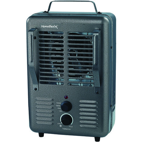 PowerZone BNS-15U3 Deluxe Portable Utility Heater, 12.5 A, 120 V, 1300/1500 W, 2-Heating Stage, Gray
