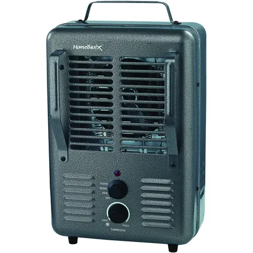 PowerZone BNS-15U3 Deluxe Portable Utility Heater, 12.5 A, 120 V, 1300/1500 W, 2-Heating Stage, Gray