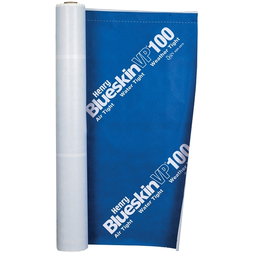 VP100 Series Air Barrier Membrane, 100 ft L, 4 ft W, Blue