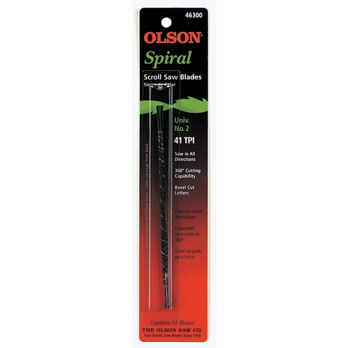 OLSON SAW SP46300 BLADE SCROLL SAW NO2X0.035X5IN - pack of 12