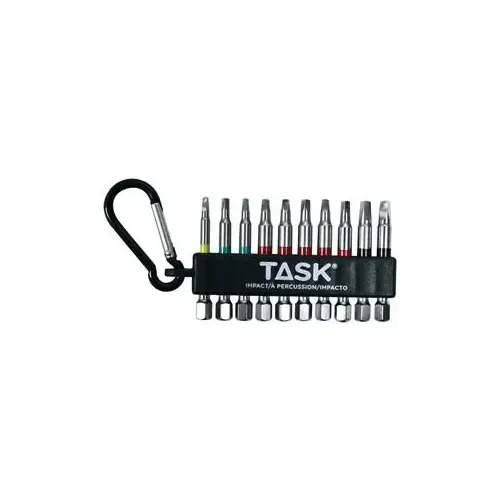 Mixed Impact Carabiner Clip, 10-Piece, Steel