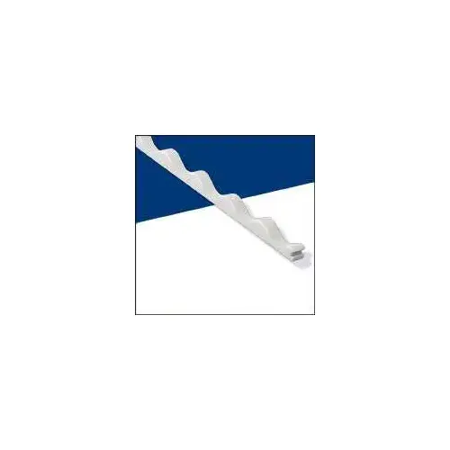 Closure Strip, 36 in L, 7/8 in W, Polycarbonate - pack of 25