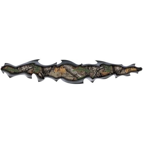 RealTree RT-TMG-XT Decal, Torn Metal Graphic, Camouflage Legend, Vinyl Adhesive