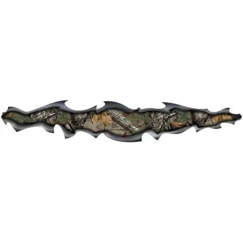 RealTree RT-TMG-XT-XCP16 Decal, Torn Metal Graphic, Camouflage Legend, Vinyl Adhesive - pack of 16