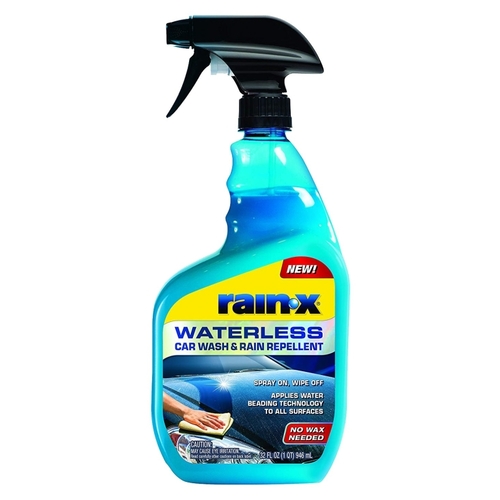Waterless Car Wash and Rain Repellent, 32 fl-oz Spray Bottle, Liquid, New Car