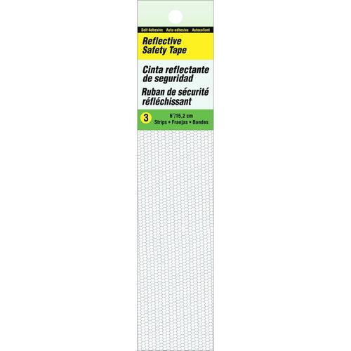 Reflective Safety Tape, 6 in L, White